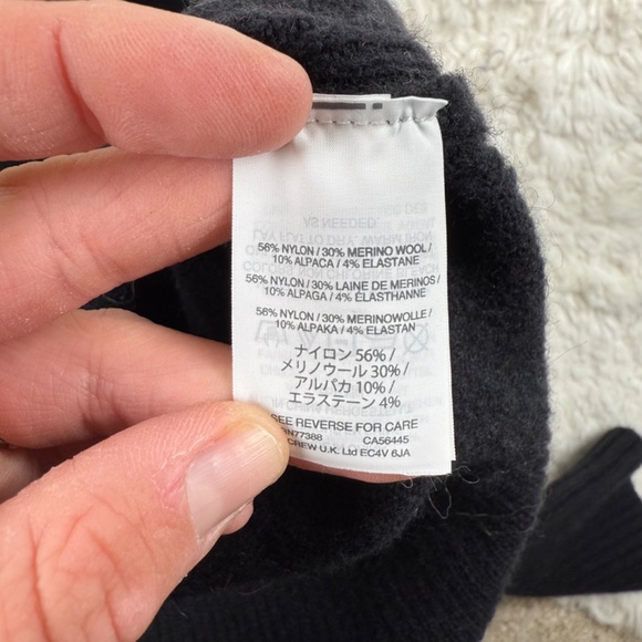 J. Crew Women's Wool Blend Turtle Neck Long Sleeve Sweater Black Medium - Picture 6 of 8